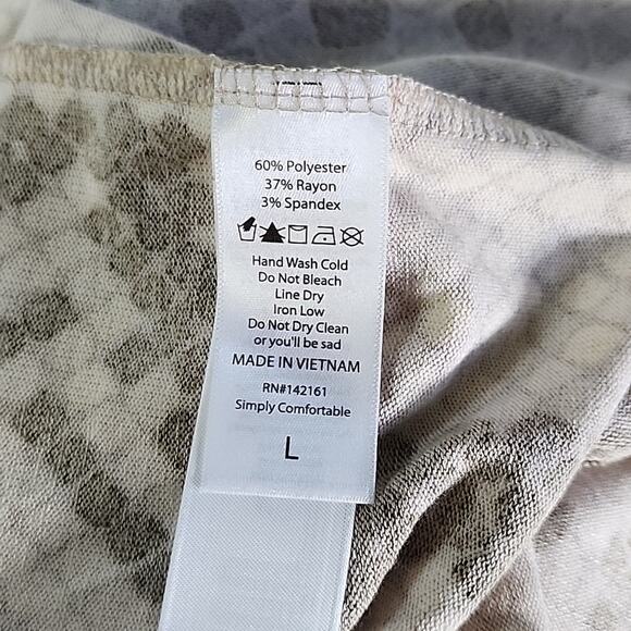 LulaRoe Nanette Snakeskin Open Draped Cardigan Womens Size Large NWT - Picture 7 of 9